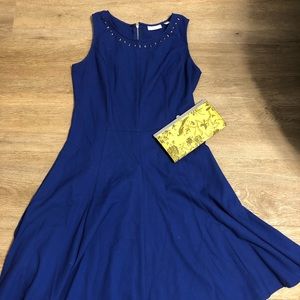 New York & Company Royal Blue Studded Dress